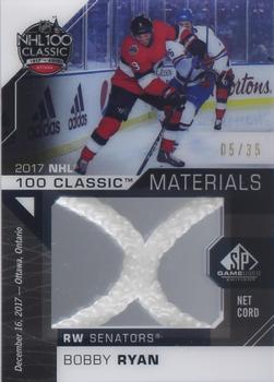 2018-19 SP Game Used - 2017 NHL 100th Classic Material Net Cords #NNC-BR Bobby Ryan Front