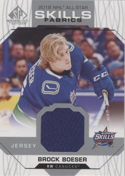 2018-19 SP Game Used - 2018 NHL All-Star Skills Fabrics #AS-BB Brock Boeser Front