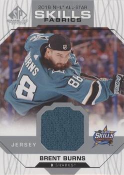 2018-19 SP Game Used - 2018 NHL All-Star Skills Fabrics #AS-BU Brent Burns Front