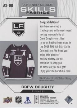 2018-19 SP Game Used - 2018 NHL All-Star Skills Fabrics #AS-DD Drew Doughty Back