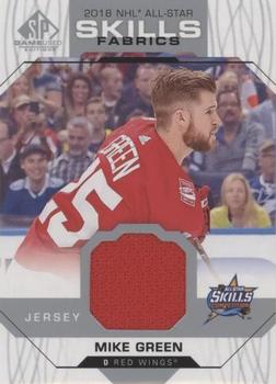 2018-19 SP Game Used - 2018 NHL All-Star Skills Fabrics #AS-MG Mike Green Front