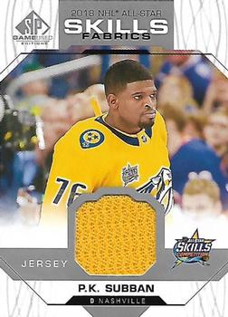 2018-19 SP Game Used - 2018 NHL All-Star Skills Fabrics #AS-PS P.K. Subban Front