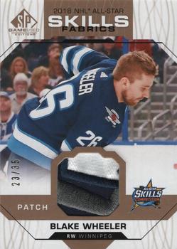 2018-19 SP Game Used - 2018 NHL All-Star Skills Fabrics Patch #AS-BW Blake Wheeler Front
