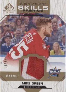 2018-19 SP Game Used - 2018 NHL All-Star Skills Fabrics Patch #AS-MG Mike Green Front