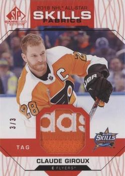 2018-19 SP Game Used - 2018 NHL All-Star Skills Fabrics Tag #AS-CC Claude Giroux Front