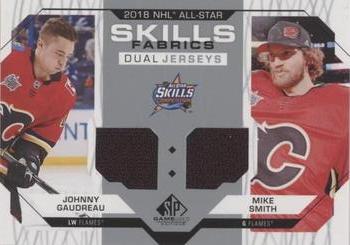 2018-19 SP Game Used - 2018 NHL All-Star Skills Fabrics Dual #AS2-GS Johnny Gaudreau / Mike Smith Front