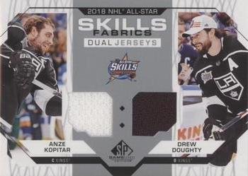 2018-19 SP Game Used - 2018 NHL All-Star Skills Fabrics Dual #AS2-KD Anze Kopitar / Drew Doughty Front