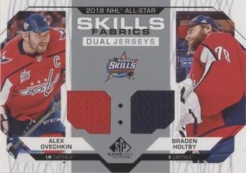 2018-19 SP Game Used - 2018 NHL All-Star Skills Fabrics Dual #AS2-OH Alexander Ovechkin / Braden Holtby Front