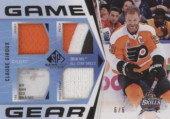 2018-19 SP Game Used - 2018 NHL All-Star Skills Game Gear #ASGG-CG Claude Giroux Front