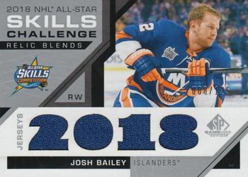 2018-19 SP Game Used - 2018 NHL All-Star Skills Relic Blends #ASRB-JB Josh Bailey Front
