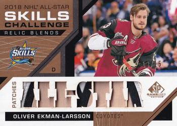 2018-19 SP Game Used - 2018 NHL All-Star Skills Relic Blends Jumbo Patch #ASRB-OL Oliver Ekman-Larsson Front