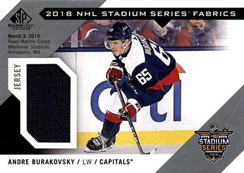 2018-19 SP Game Used - 2018 NHL Stadium Series Fabrics #SS-AB Andre Burakovsky Front
