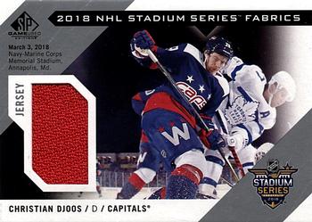2018-19 SP Game Used - 2018 NHL Stadium Series Fabrics #SS-CD Christian Djoos Front