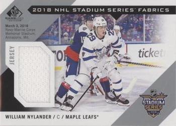 2018-19 SP Game Used - 2018 NHL Stadium Series Fabrics #SS-WN William Nylander Front