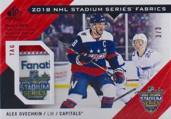 2018-19 SP Game Used - 2018 NHL Stadium Series Fabrics Tag #SS-AO Alex Ovechkin Front