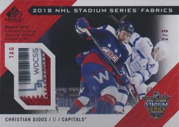 2018-19 SP Game Used - 2018 NHL Stadium Series Fabrics Tag #SS-CD Christian Djoos Front