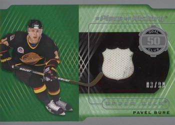 2018-19 SP Game Used - A Piece of History Relics 50 Goal Season Club #50-PB Pavel Bure Front