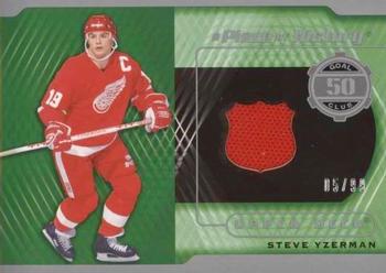 2018-19 SP Game Used - A Piece of History Relics 50 Goal Season Club #50-SY Steve Yzerman Front