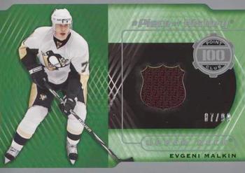 2018-19 SP Game Used - A Piece of History Relics 100 Point Season Club #100-EM Evgeni Malkin Front