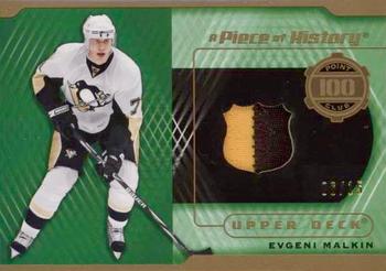 2018-19 SP Game Used - A Piece of History Relics 100 Point Season Club Patch #100-EM Evgeni Malkin Front