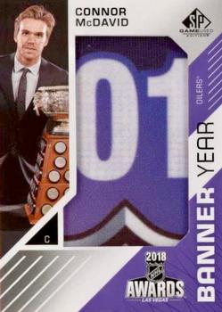 2018-19 SP Game Used - Banner Year Jumbo Relic Awards #BAW-CM Connor McDavid Front