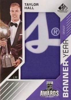 2018-19 SP Game Used - Banner Year Jumbo Relic Awards #BAW-TH Taylor Hall Front