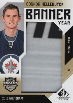 2018-19 SP Game Used - Banner Year Jumbo Relic Draft 2012-2018 #BD12-CH Connor Hellebuyck Front