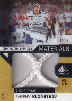 2018-19 SP Game Used - Day With the Cup Material Net Cords #DCNC-EK Evgeny Kuznetsov Front