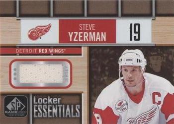 2018-19 SP Game Used - Locker Essentials #LE-SY Steve Yzerman Front