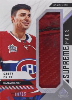 2018-19 SP Game Used - Supreme Jumbo Relics Leg Pads #PA-CP Carey Price Front