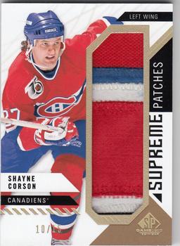 2018-19 SP Game Used - Supreme Jumbo Relics Patch #PA-CO Shayne Corson Front
