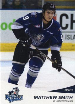 2018-19 Victoria Royals (WHL) #7 Matthew Smith Front