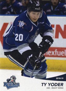 2018-19 Victoria Royals (WHL) #15 Ty Yoder Front