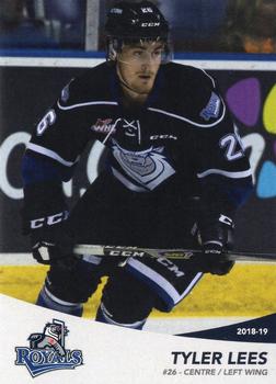 2018-19 Victoria Royals (WHL) #19 Tyler Lees Front
