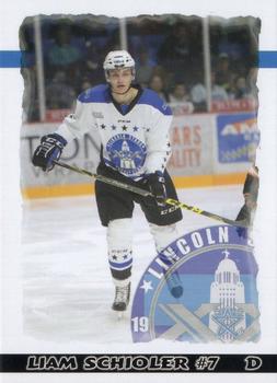2015-16 Blueline Booster Club Lincoln Stars (USHL) #5 Liam Schioler Front