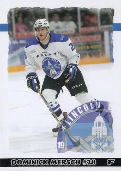 2015-16 Blueline Booster Club Lincoln Stars (USHL) #22 Dominick Mersch Front