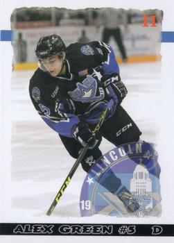 2015-16 Blueline Booster Club Lincoln Stars (USHL) #34 Alex Green Front
