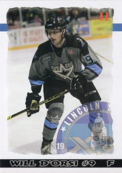 2015-16 Blueline Booster Club Lincoln Stars (USHL) #38 William D'Orsi Front