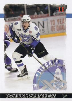 2015-16 Blueline Booster Club Lincoln Stars (USHL) #52 Dominick Mersch Front