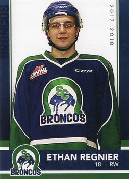 2017-18 Swift Current Broncos (WHL) Update #14 Ethan Regnier Front