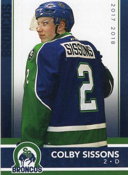 2017-18 Swift Current Broncos (WHL) Update #15 Colby Sissons Front