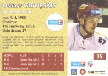 2017-18 OFS Classic - Retro #35 Oskars Cibuļskis Back