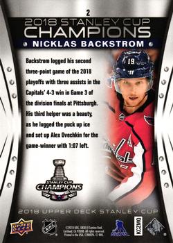 2018 Upper Deck Washington Capitals Stanley Cup #2 Nicklas Backstrom Back
