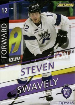 2017-18 Rieck's Printing Reading Royals (ECHL) #8 Steven Swavely Front