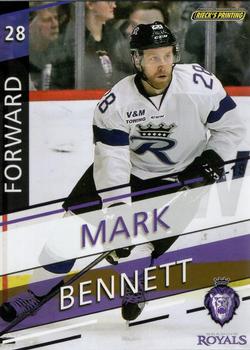 2017-18 Rieck's Printing Reading Royals (ECHL) #20 Mark Bennett Front