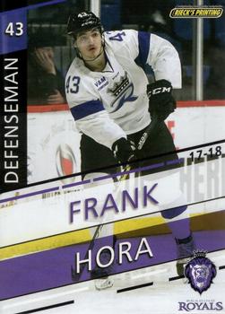 2017-18 Rieck's Printing Reading Royals (ECHL) #24 Frank Hora Front