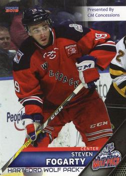 2017-18 Choice Hartford Wolf Pack (AHL) #7 Steven Fogarty Front