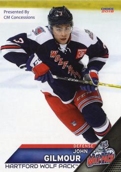 2017-18 Choice Hartford Wolf Pack (AHL) #10 John Gilmour Front