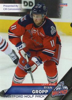 2017-18 Choice Hartford Wolf Pack (AHL) #12 Ryan Gropp Front