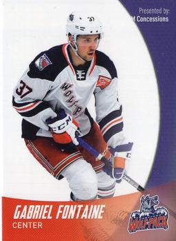 2018-19 Choice Hartford Wolf Pack (AHL) #7 Gabriel Fontaine Front